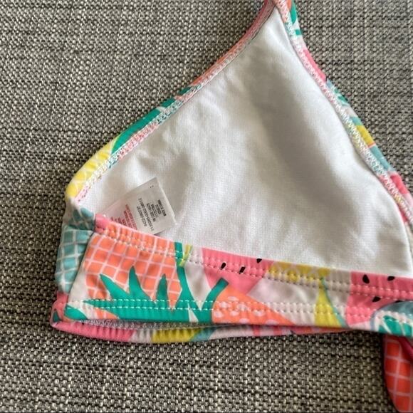 Primark fruit pattern tie front bikini top sz 8 - Picture 5 of 6